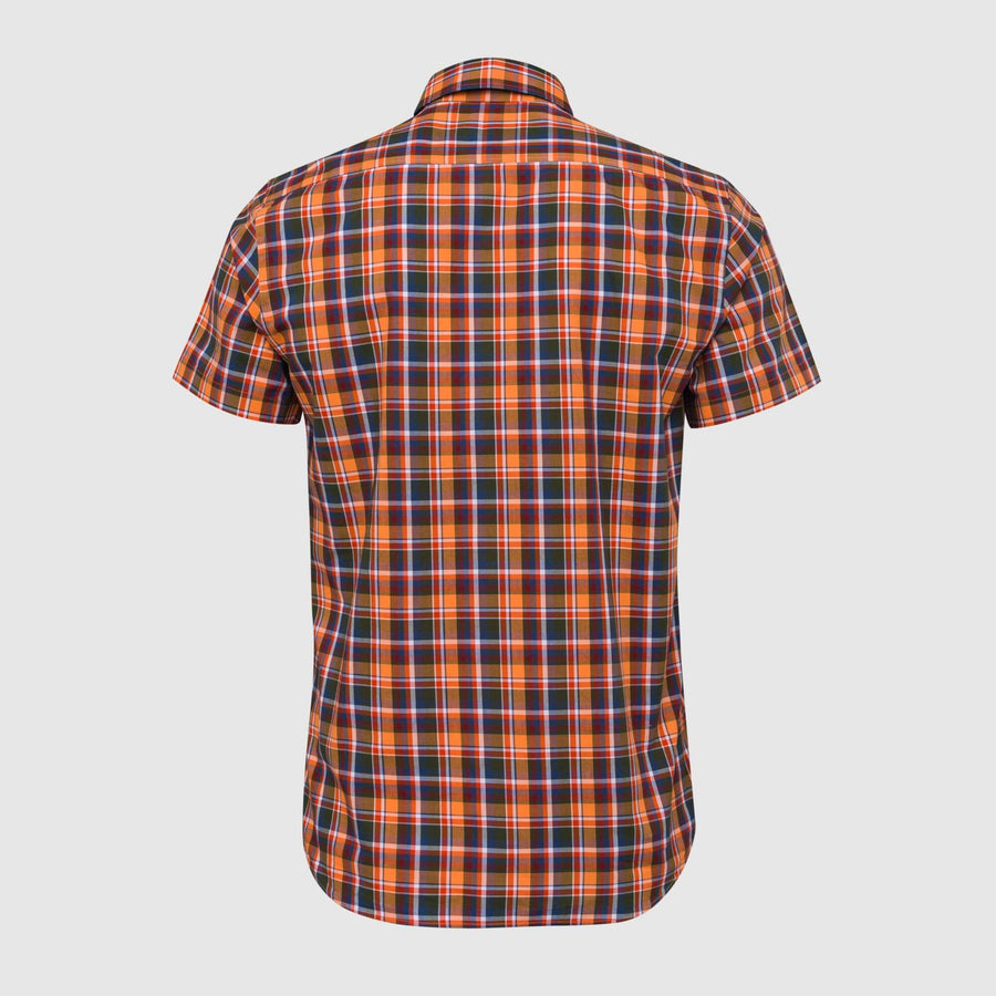 Camicia a quadri a manica corta