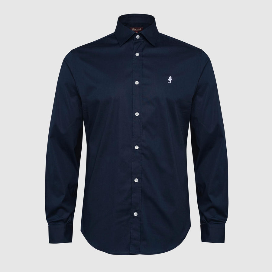 Men's slim-fit stretch shirt