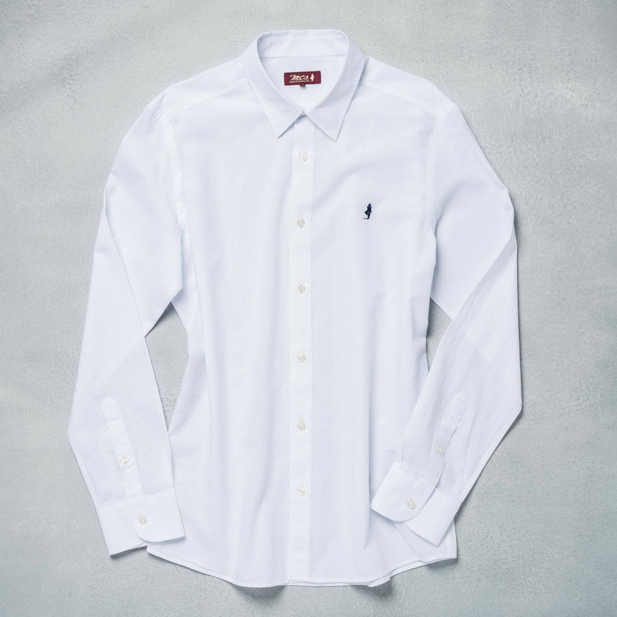 Camicia tinta unita in mussola leggera