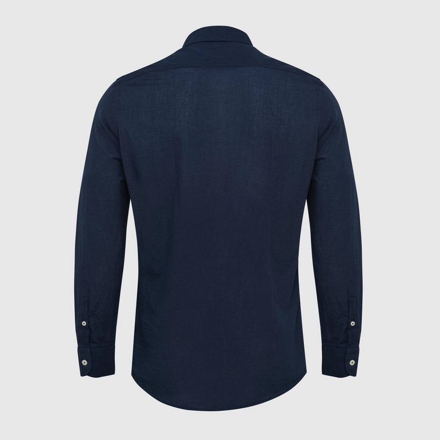Camicia tinta unita in mussola leggera