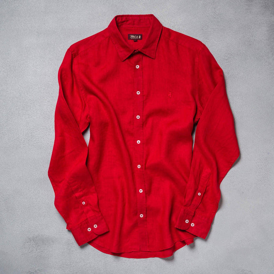 Camicia in lino colorata