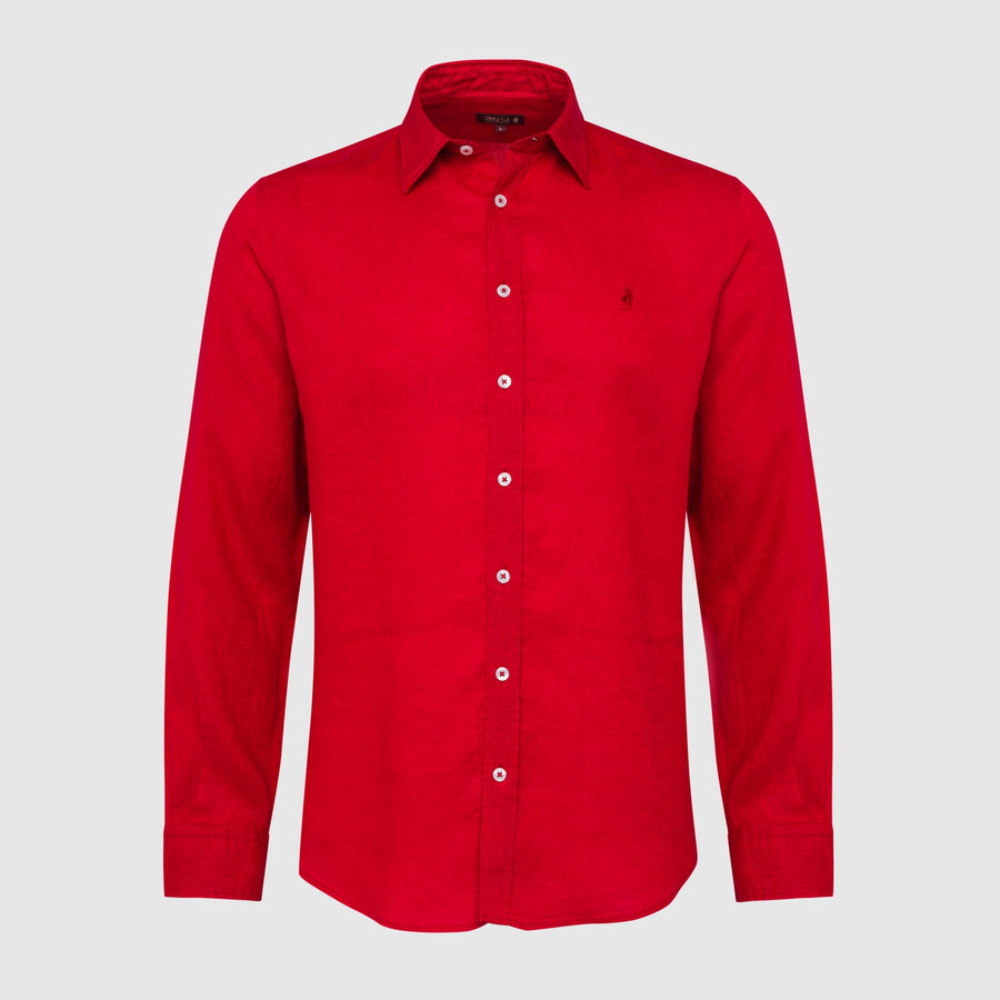 Camicia in lino colorata