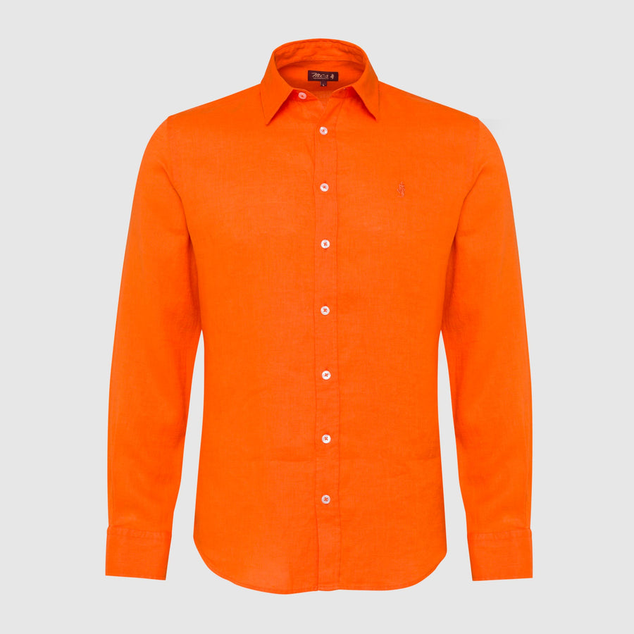Camicia in lino colorata