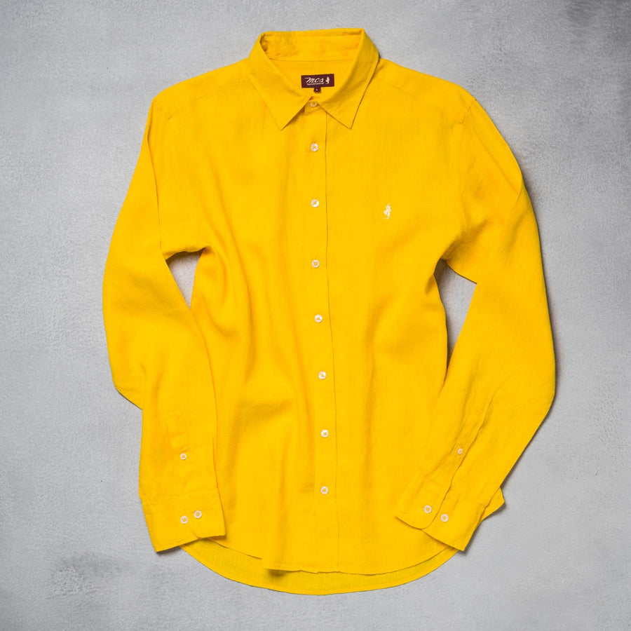 Camicia in lino colorata