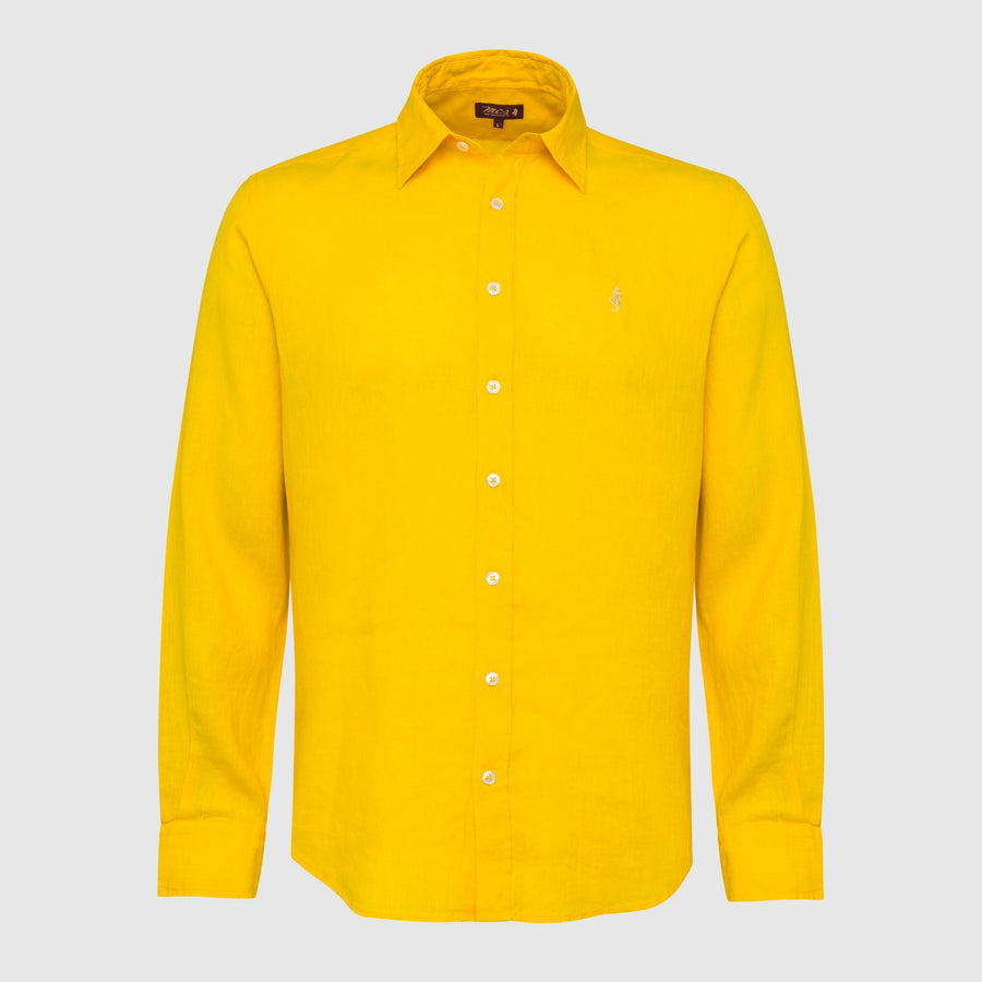 Camicia in lino colorata