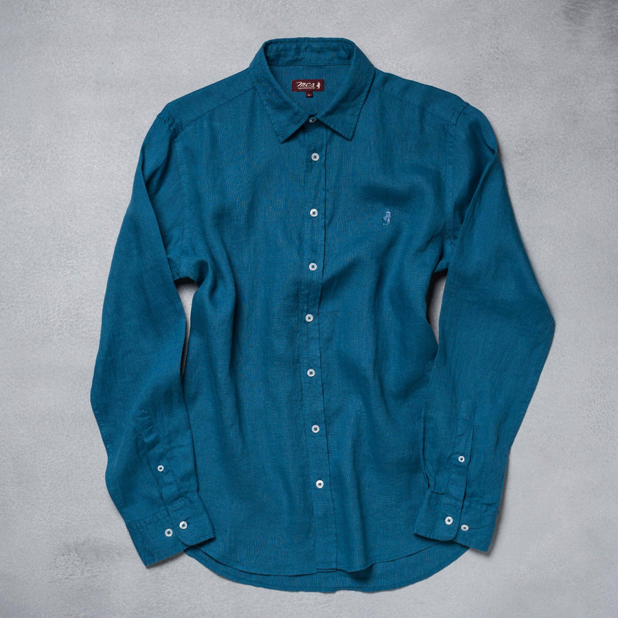 Camicia in lino colorata