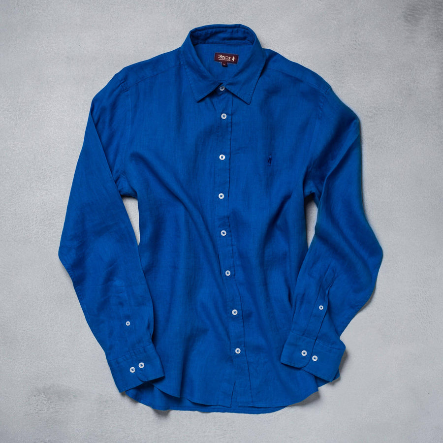 Camicia in lino colorata