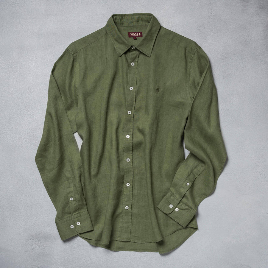 Camicia in lino colorata