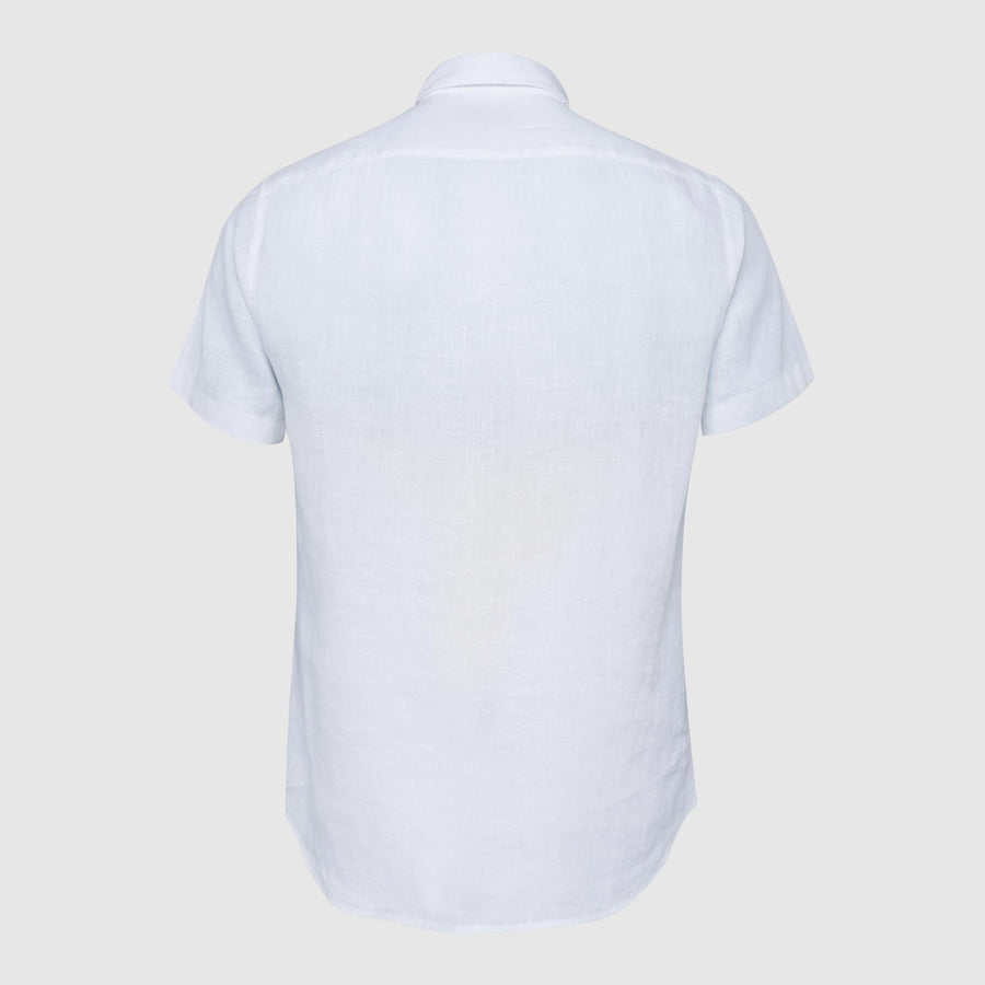 Short-sleeve linen shirt