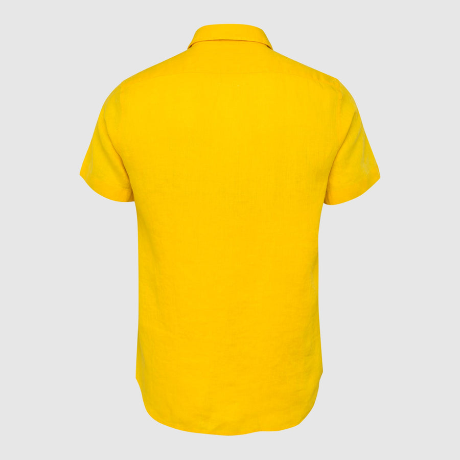 Short-sleeve linen shirt