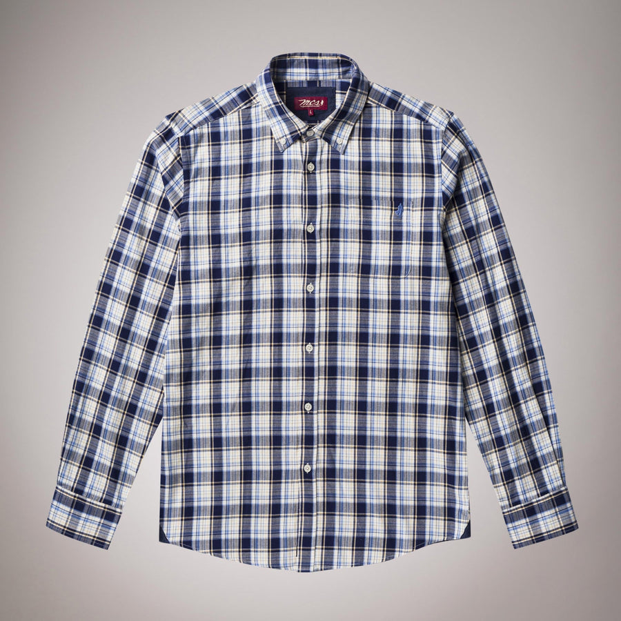 Large-check shirt 