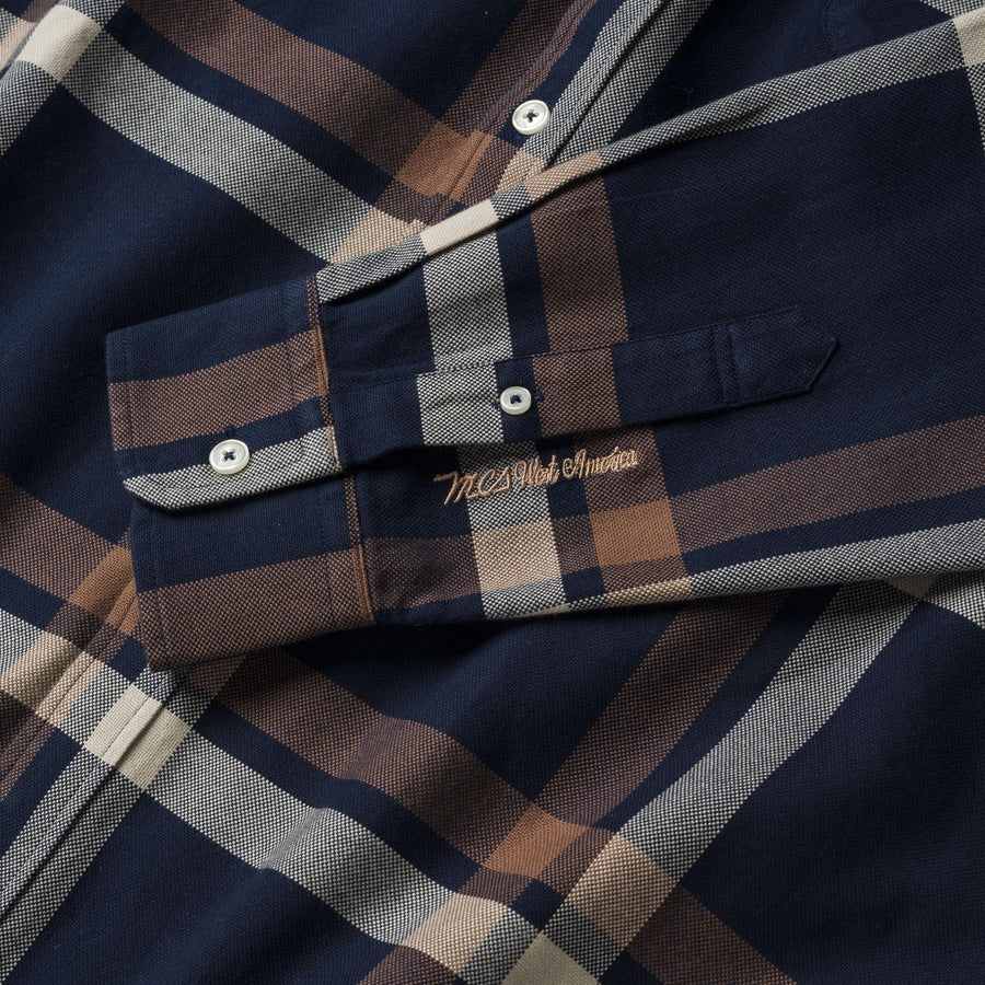 Camicia a quadri colorati in twill di cotone