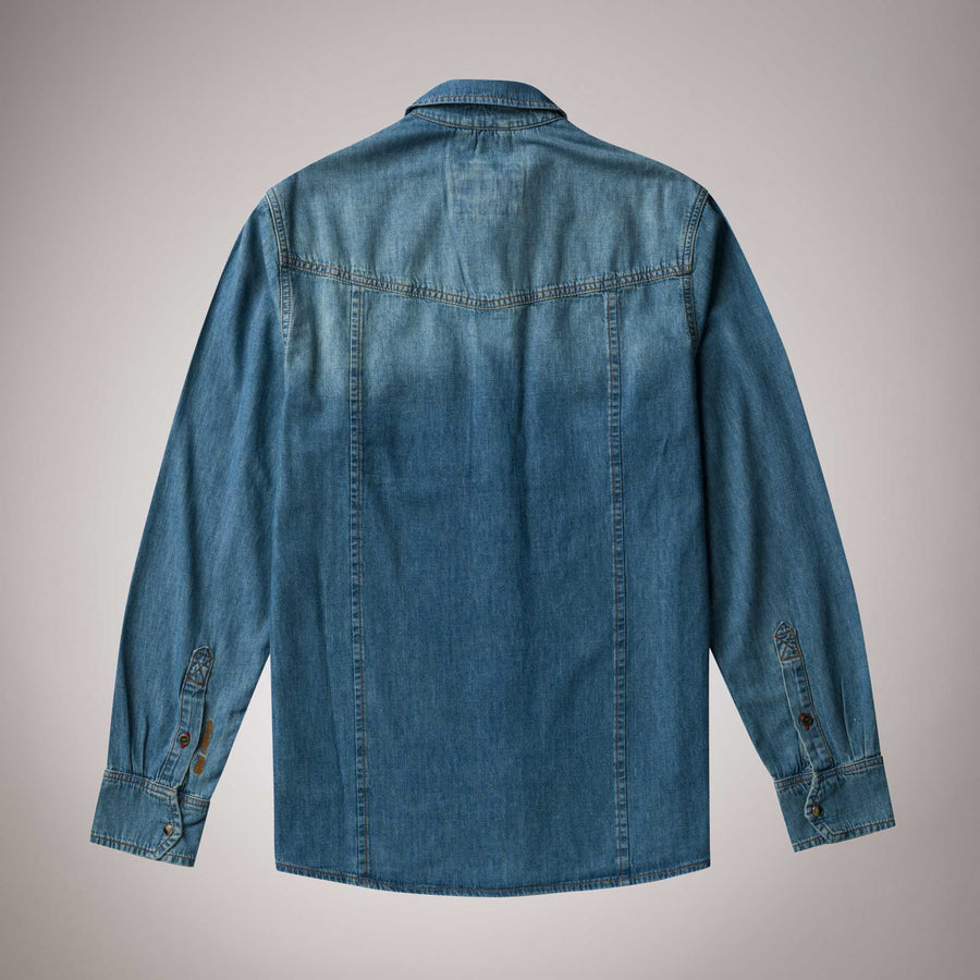 Rodeo-style denim shirt