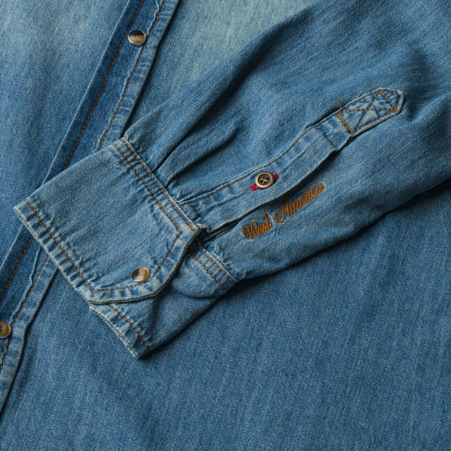 Rodeo-style denim shirt