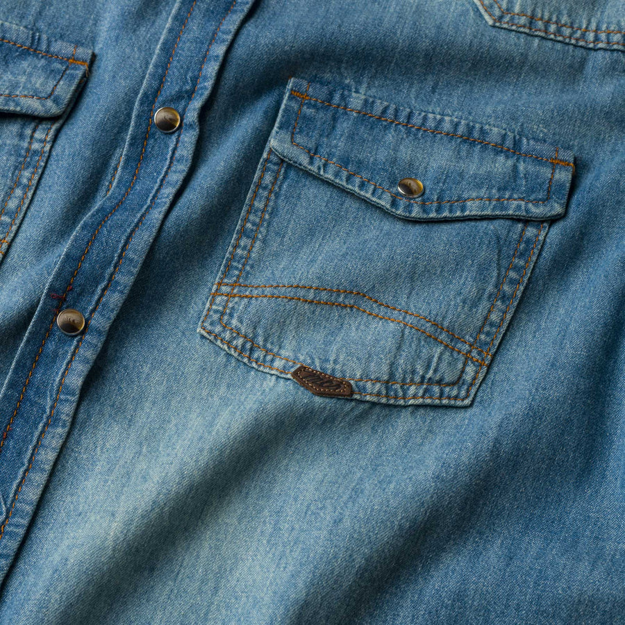 Rodeo-style denim shirt