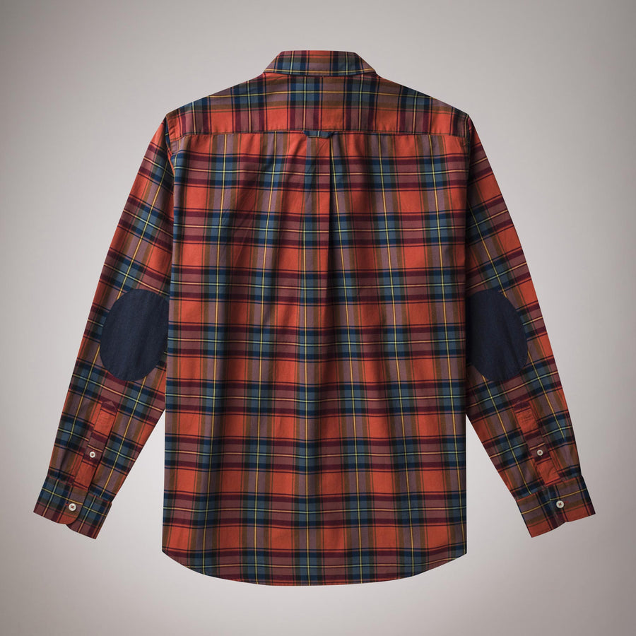 Check shirt with patches