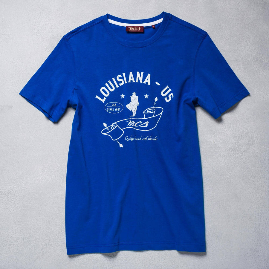 T-shirt with printed lettering