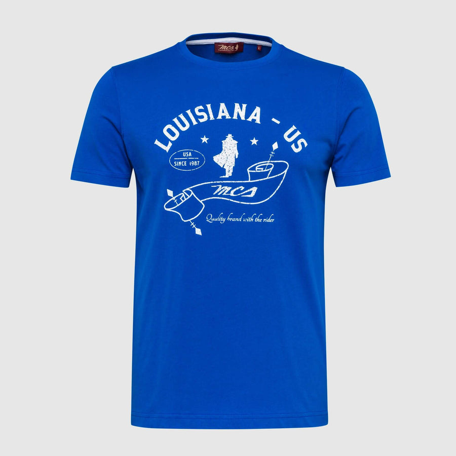 T-shirt with printed lettering