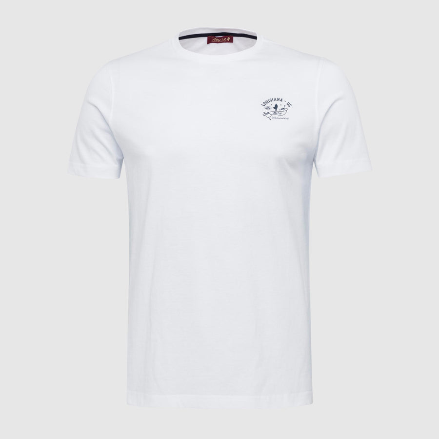 T-Shirt con scritta piccola