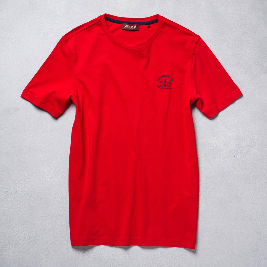 T-Shirt con scritta piccola