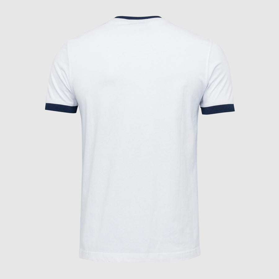 T-Shirt con costine in contrasto