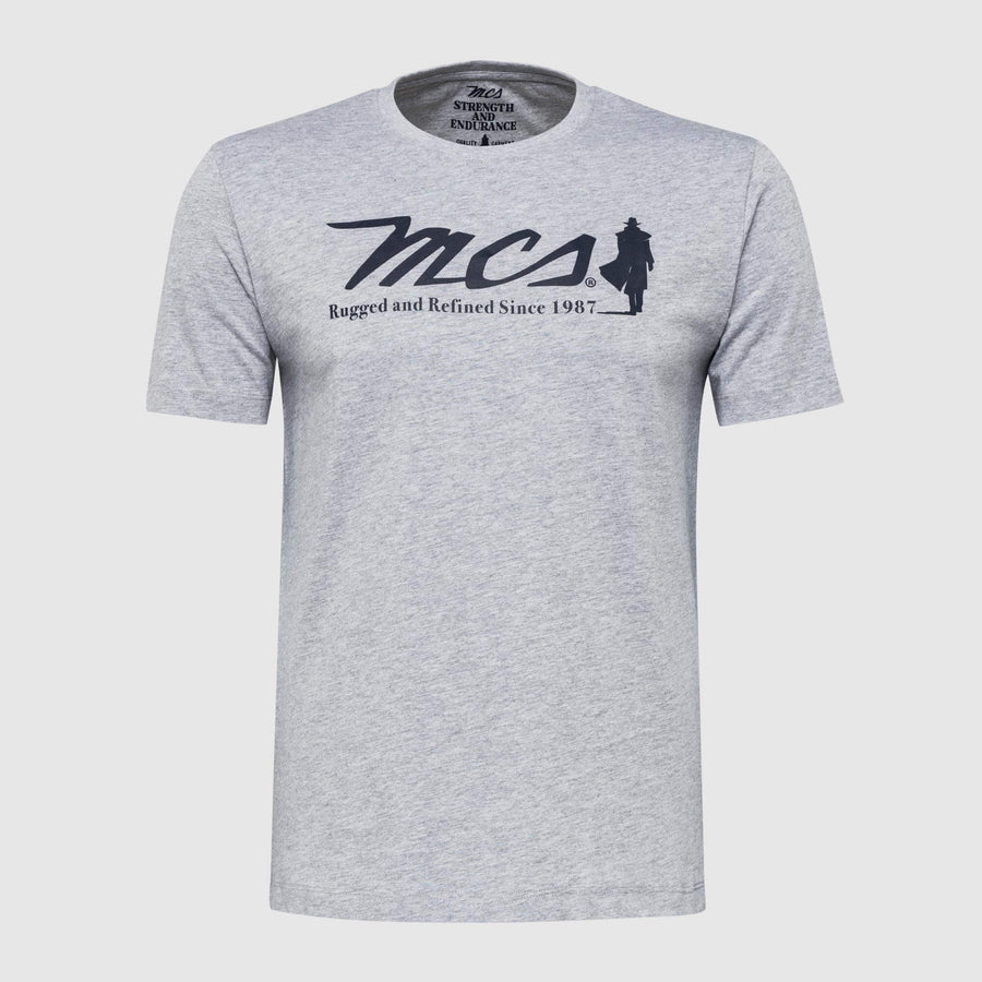 Solid colour T-shirt with large logo print
