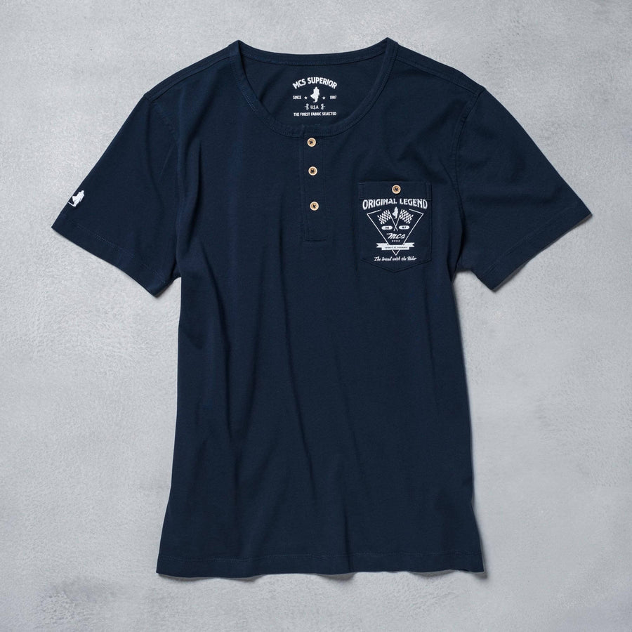 Maglia serafino a manica corta