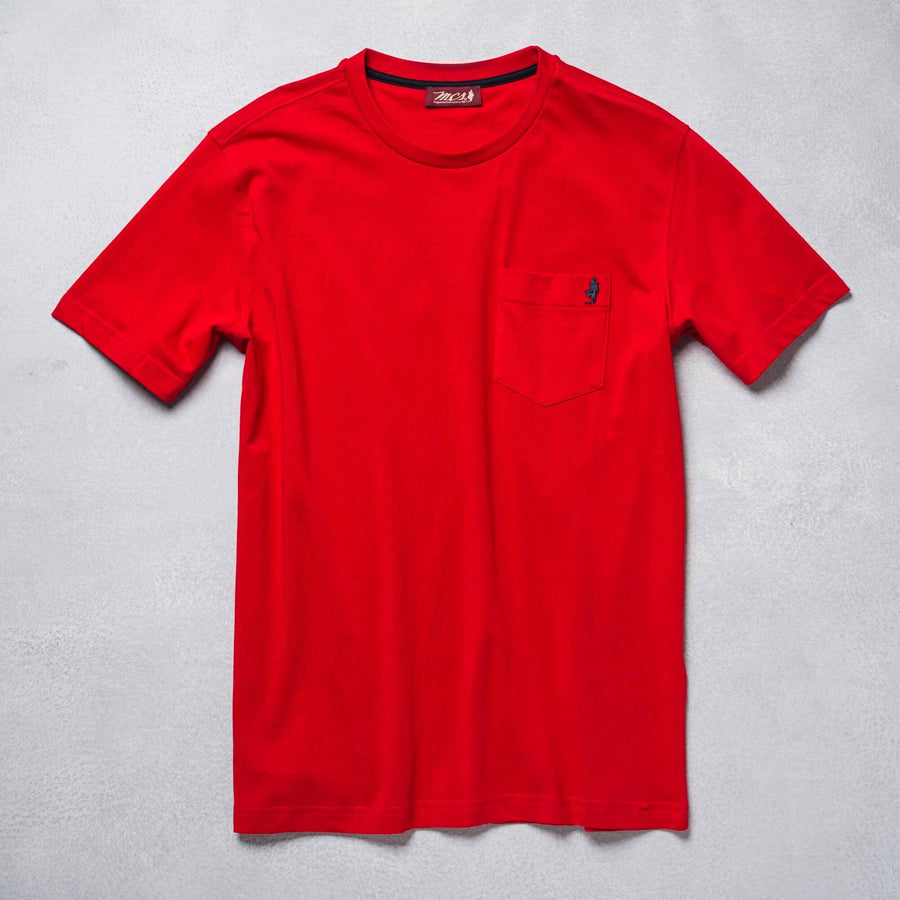 T-Shirt Tinta Unita con Taschino