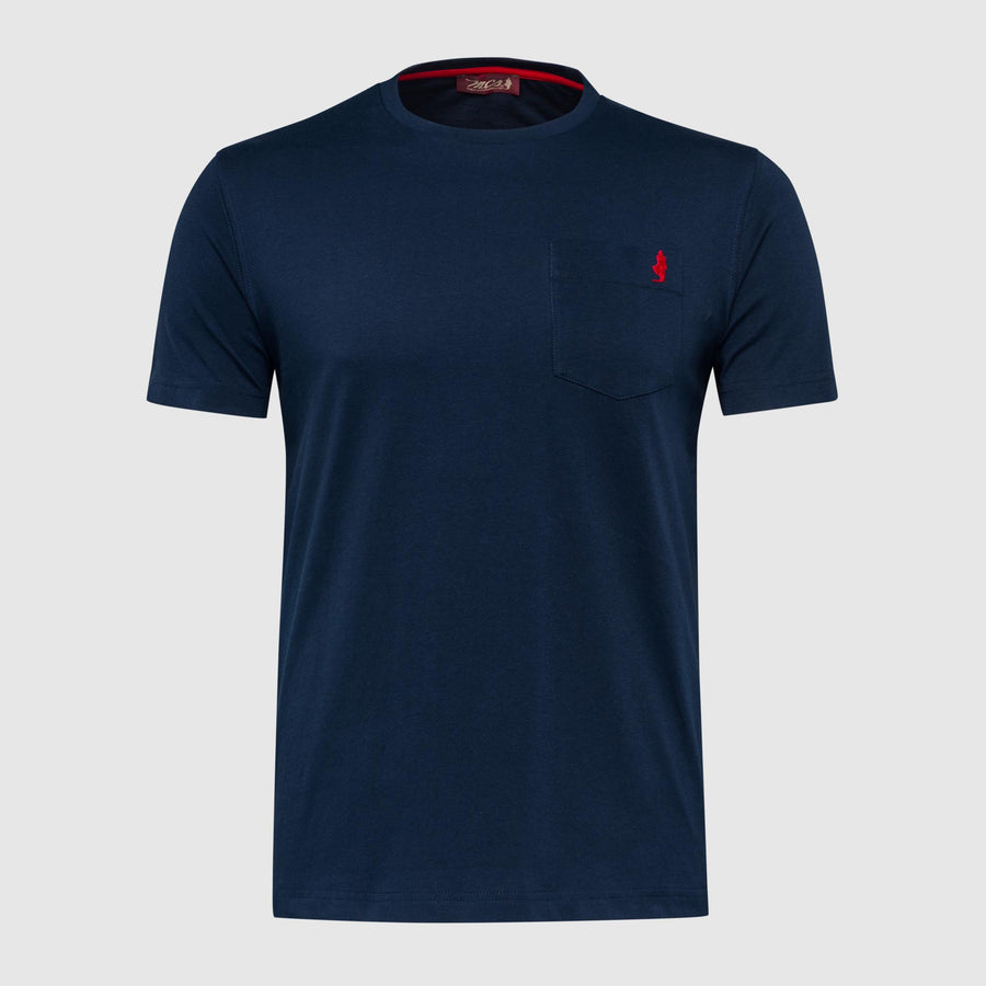 T-Shirt Tinta Unita con Taschino