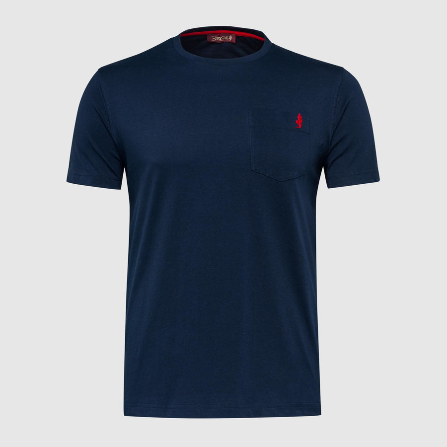 Solid Colour T-Shirt with Chest Pocket