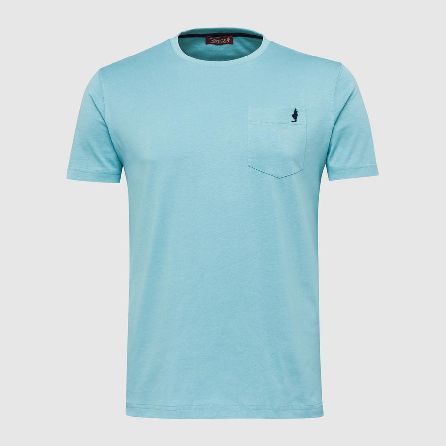 T-Shirt Tinta Unita con Taschino