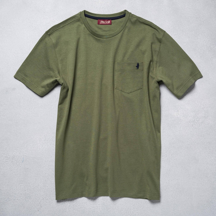 T-Shirt Tinta Unita con Taschino