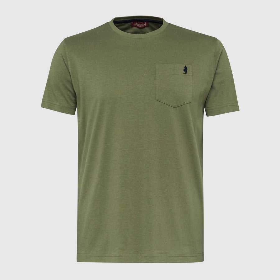 T-Shirt Tinta Unita con Taschino