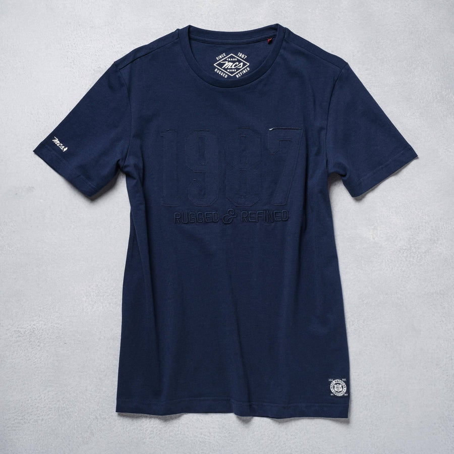 T-Shirt con scritta stampa laser