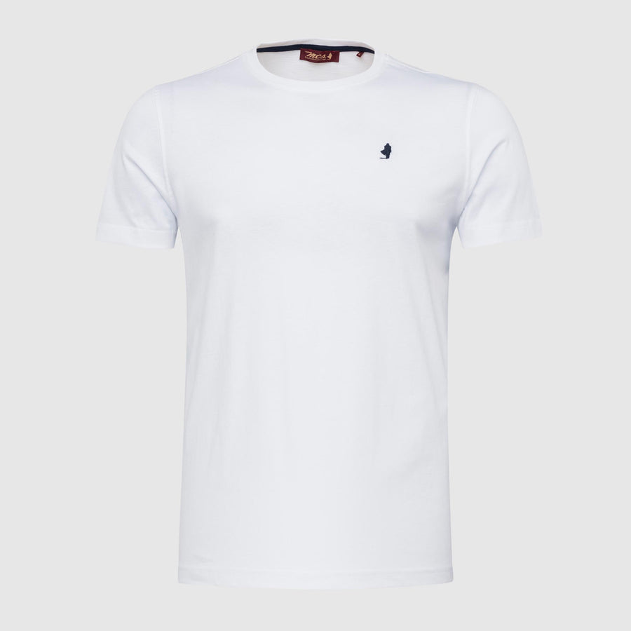 Solid Colour T-Shirt with Small Logo