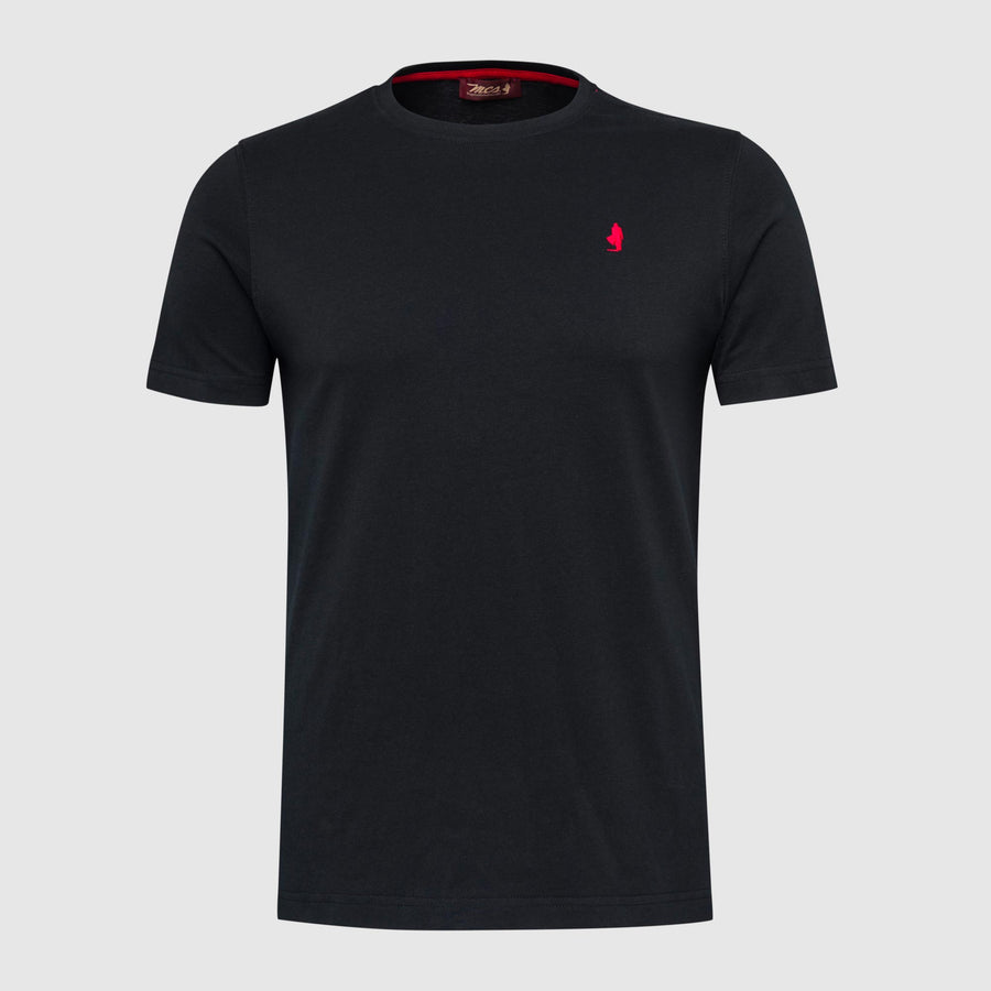 Solid Colour T-Shirt with Small Logo