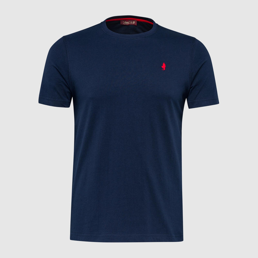 Solid Colour T-Shirt with Small Logo