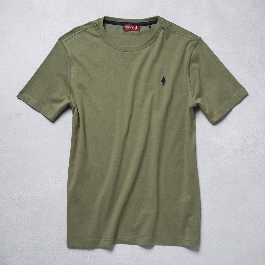 Solid Colour T-Shirt with Small Logo
