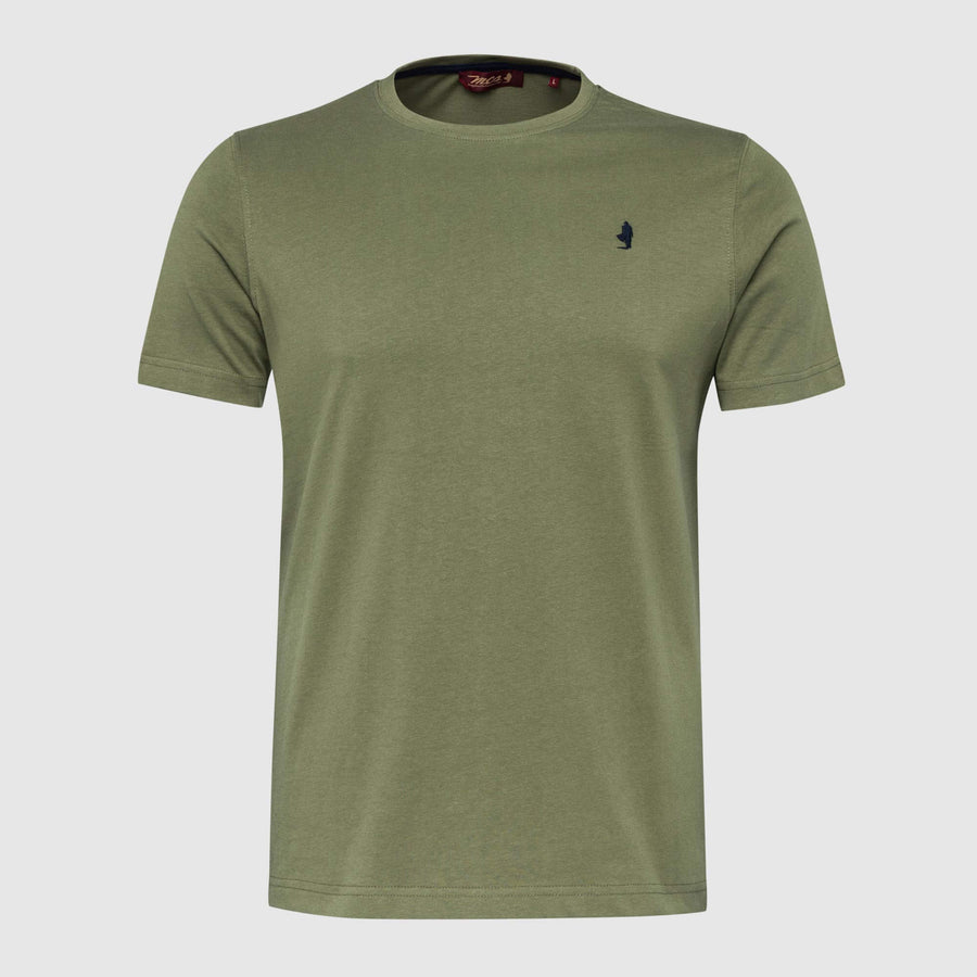 Solid Colour T-Shirt with Small Logo
