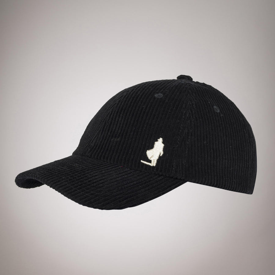 Corduroy baseball cap with visor