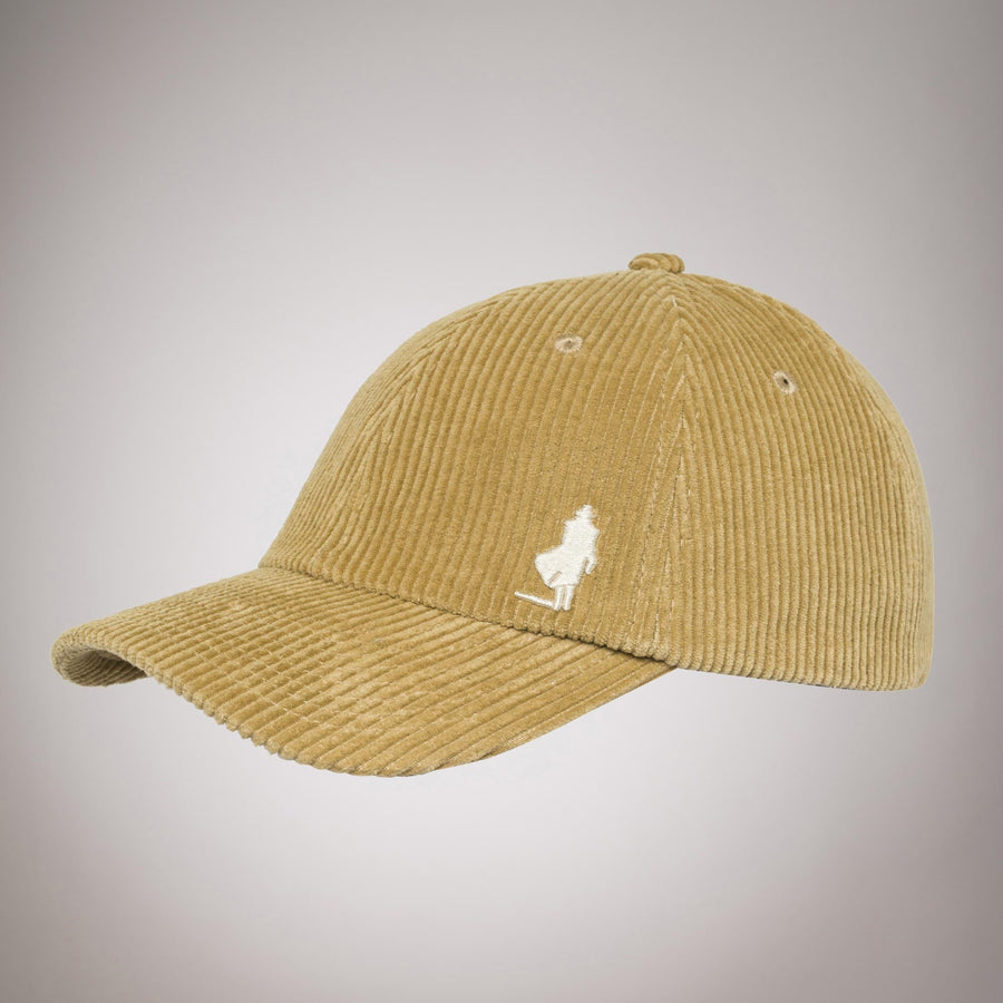 Corduroy baseball cap with visor